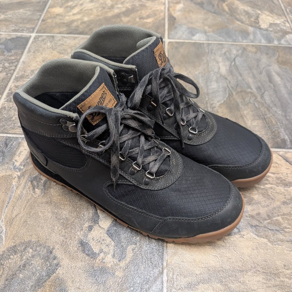 Danner Jag Waterproof Hiking Boots Size 13 Mens Midnight Black